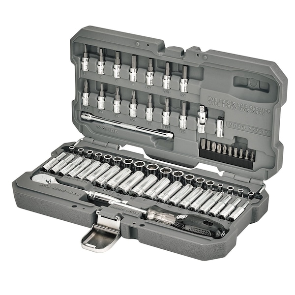 66 Piece SAE/Metric Master Mechanics Tool Set